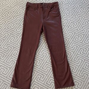 MOTHER Faux Show Pants in Brown